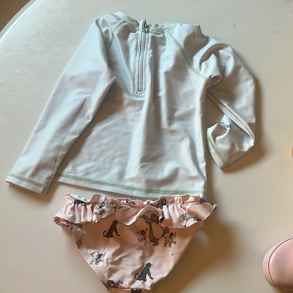 Zara Jungle Book Girls Rashguard and bikini bottom - Picture 6 of 6
